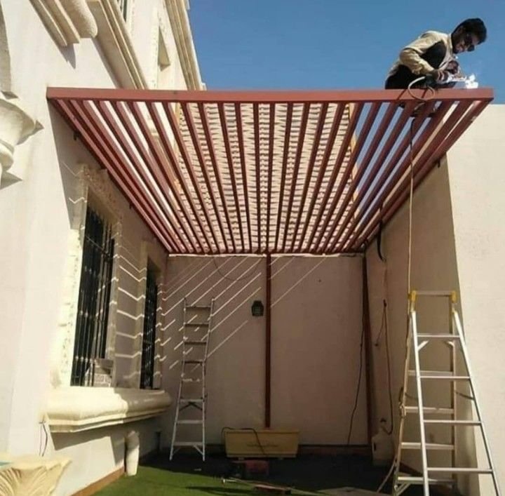 مظلات تيوبات حديد