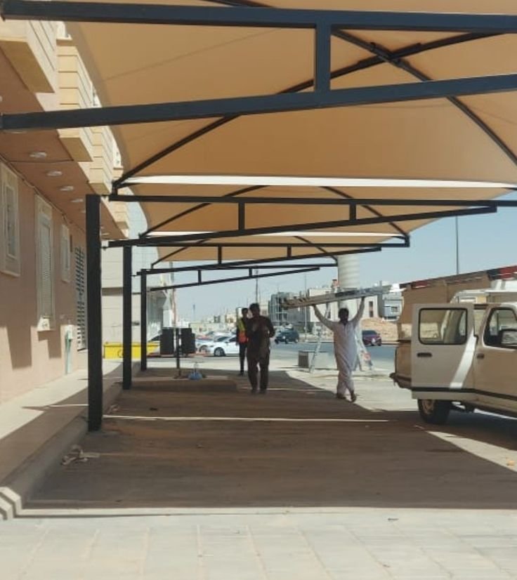 مظلات مواقف سيارات شمال الرياض